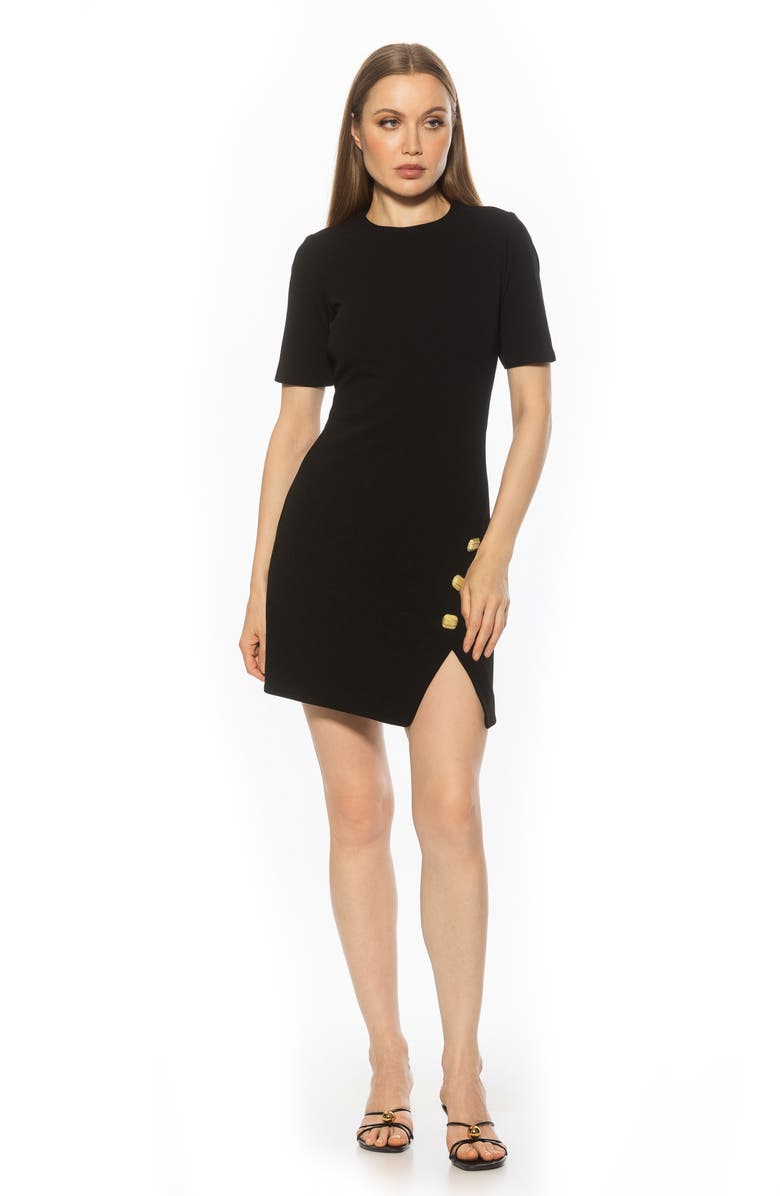 Alexia Admor Dream Short Sleeve Sheath Dress, Alternate, color, Black
