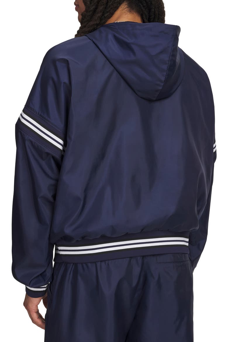UA Icon Oversize Water Repellent Half Zip Hoodie, Alternate, color, MIDNIGHT NAVY
