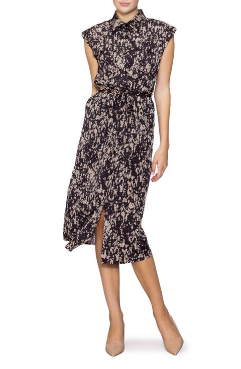 Cap Sleeve Utility Pocket Shirtdress