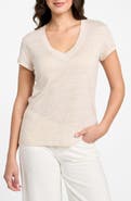 GUESS Lindsey V-Neck Linen T-Shirt