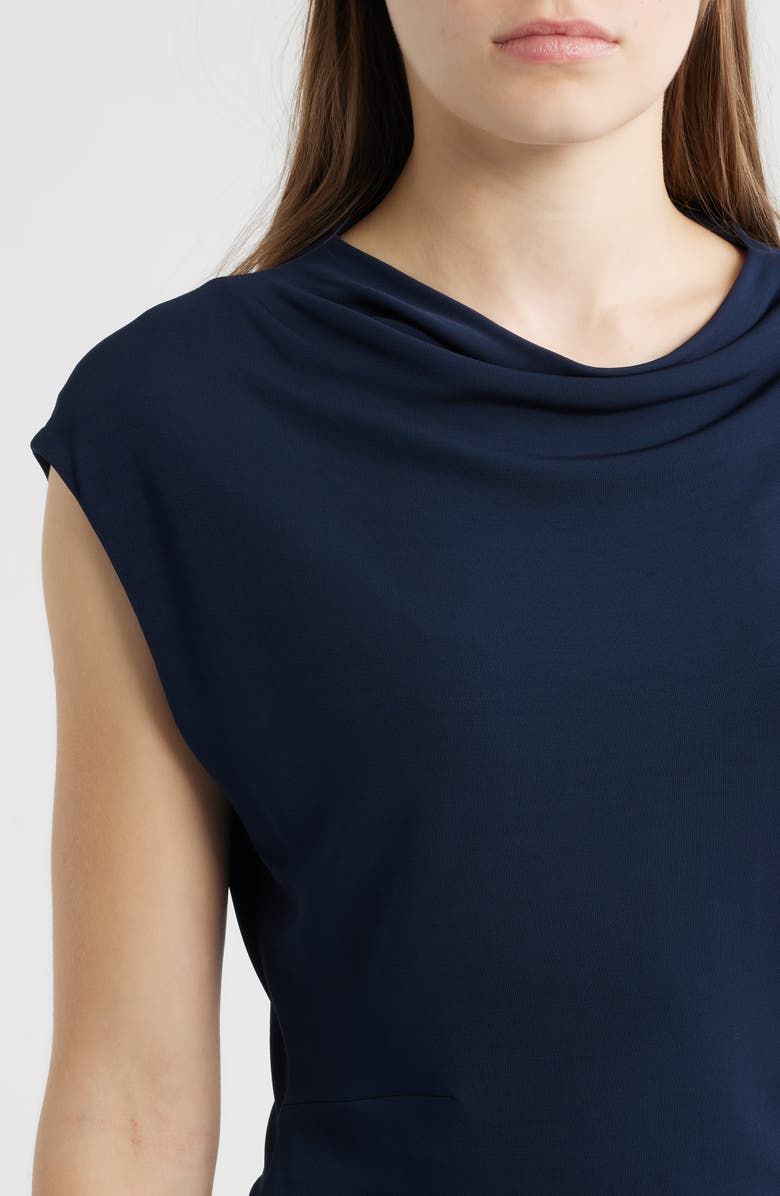 BOSS Elamma Cap Sleeve Top, Alternate, color, Sky Captain