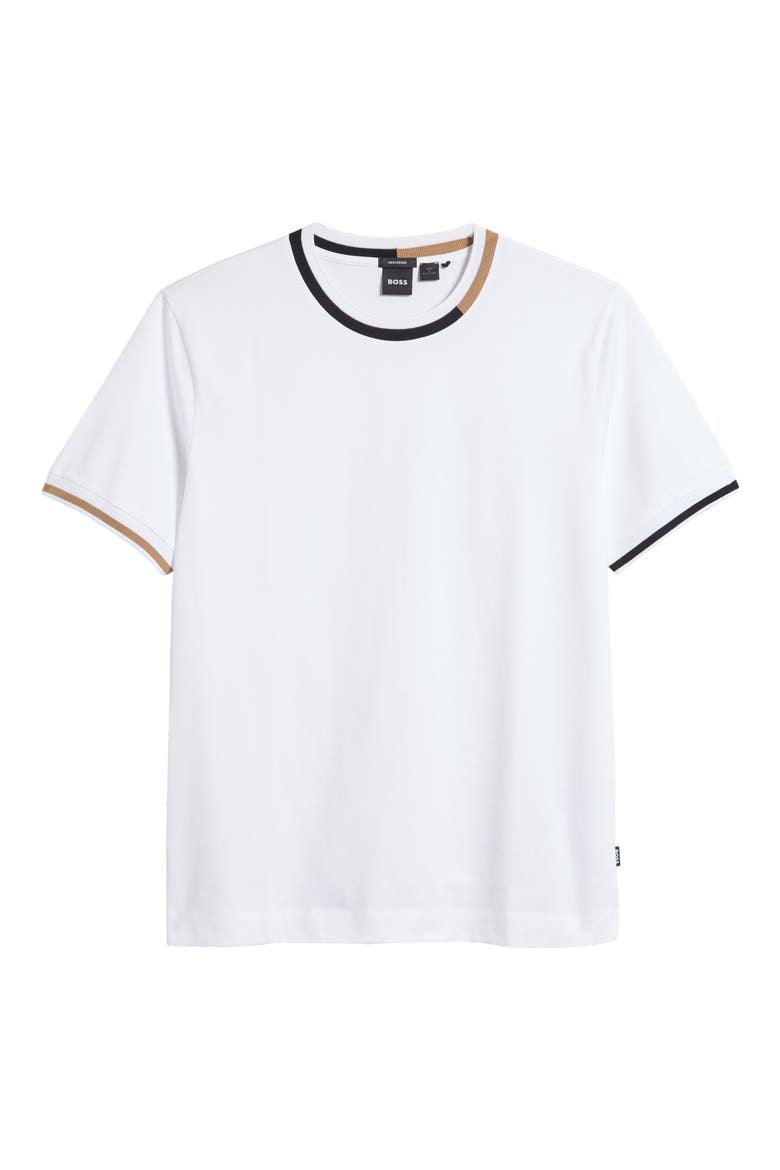 Thompson Tipped Crewneck T-Shirt, Alternate, color, WHT