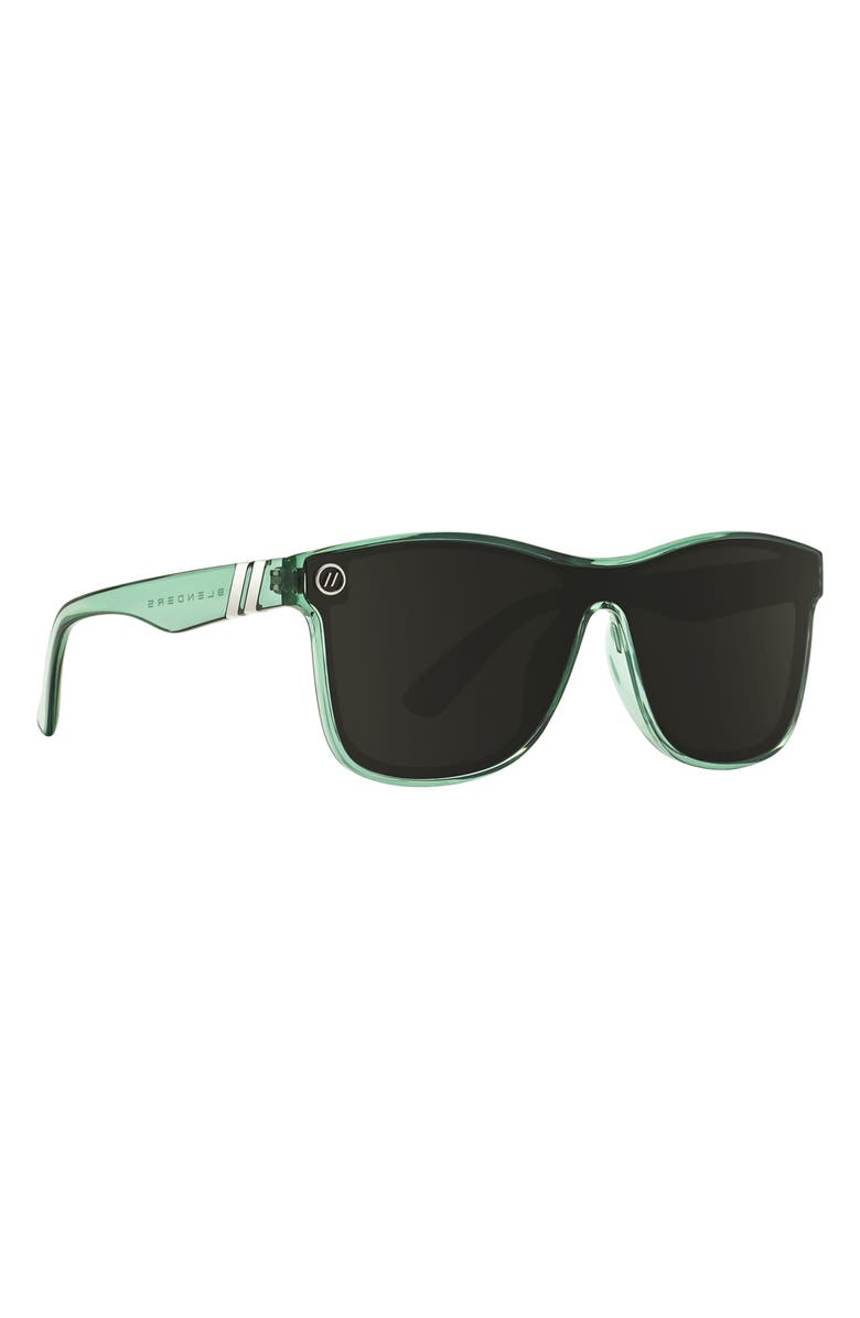 Blenders Eyewear Millenia X2 138.5mm Polarized Square Sunglasses, Alternate, color, Sage Cage