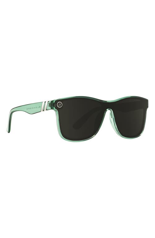 Blenders Eyewear Millenia X2 138.5mm Polarized Square Sunglasses In Green
