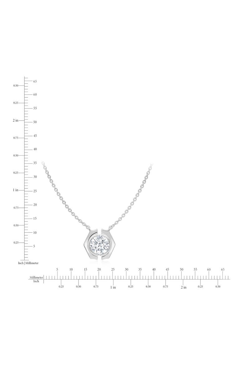 Solara Cubic Zirconia Necklace, Alternate, color, PURE PLATINUM / CLEAR STONE