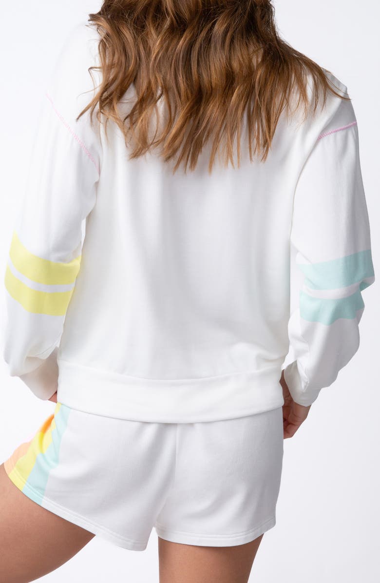 PJ Salvage Shine Bright Long Sleeve Sleep T-Shirt, Alternate, color, Ivory