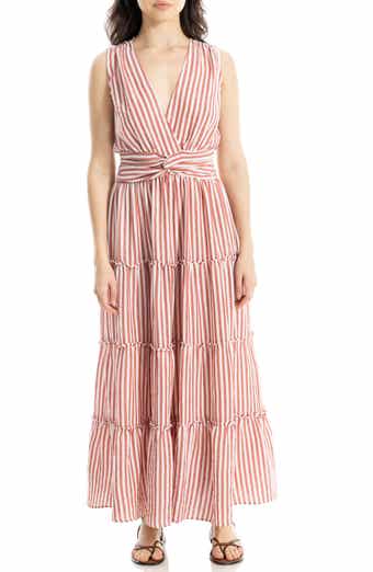 Knotted Tiered Maxi Dress
