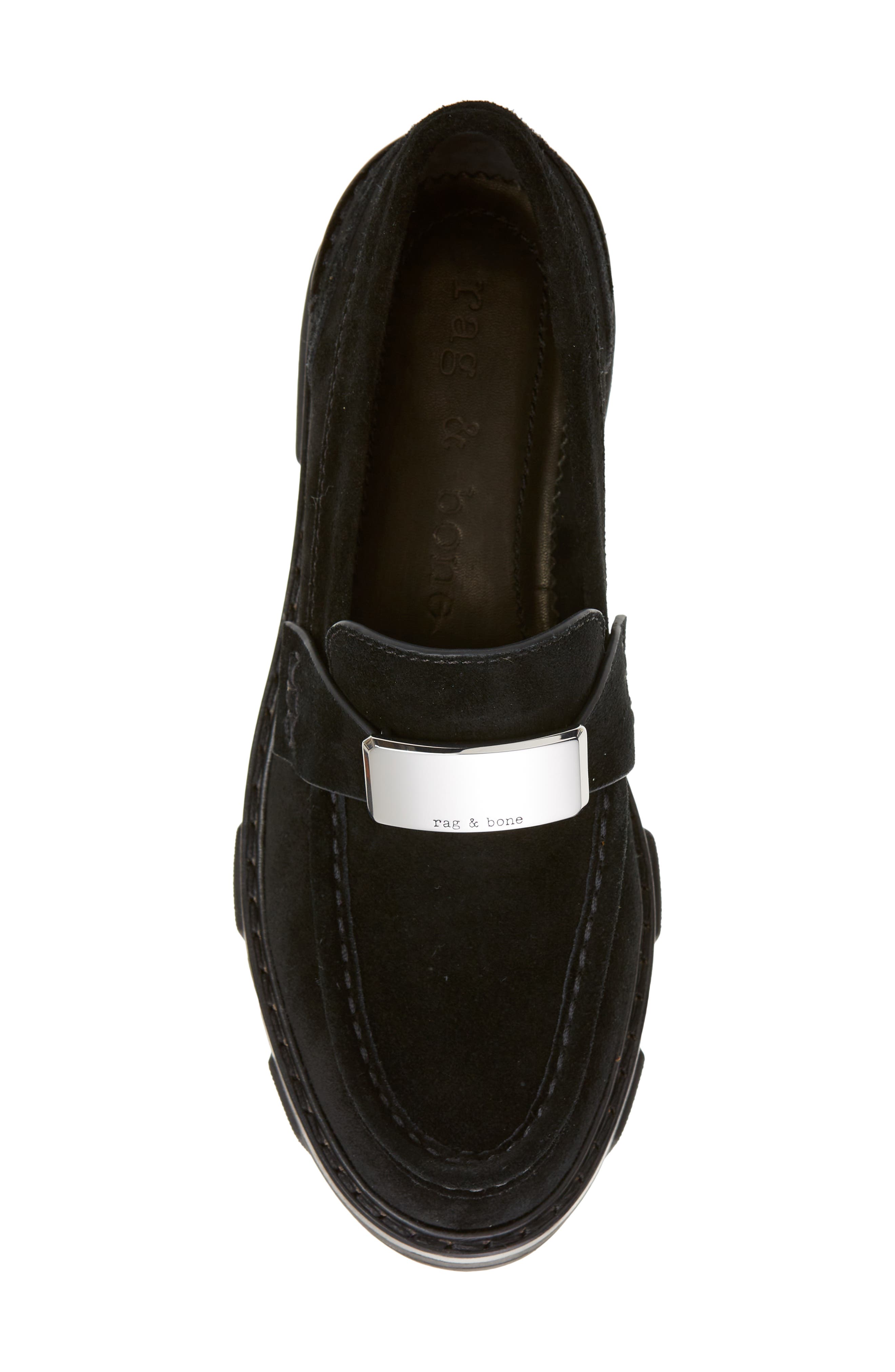 Shiloh 2.0 Lug Loafer, Alternate, color, BLACK SUEDE