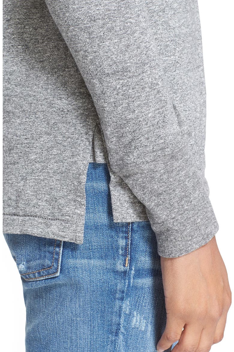 'The Slim' Henley Top, Alternate, color, HTR GREY