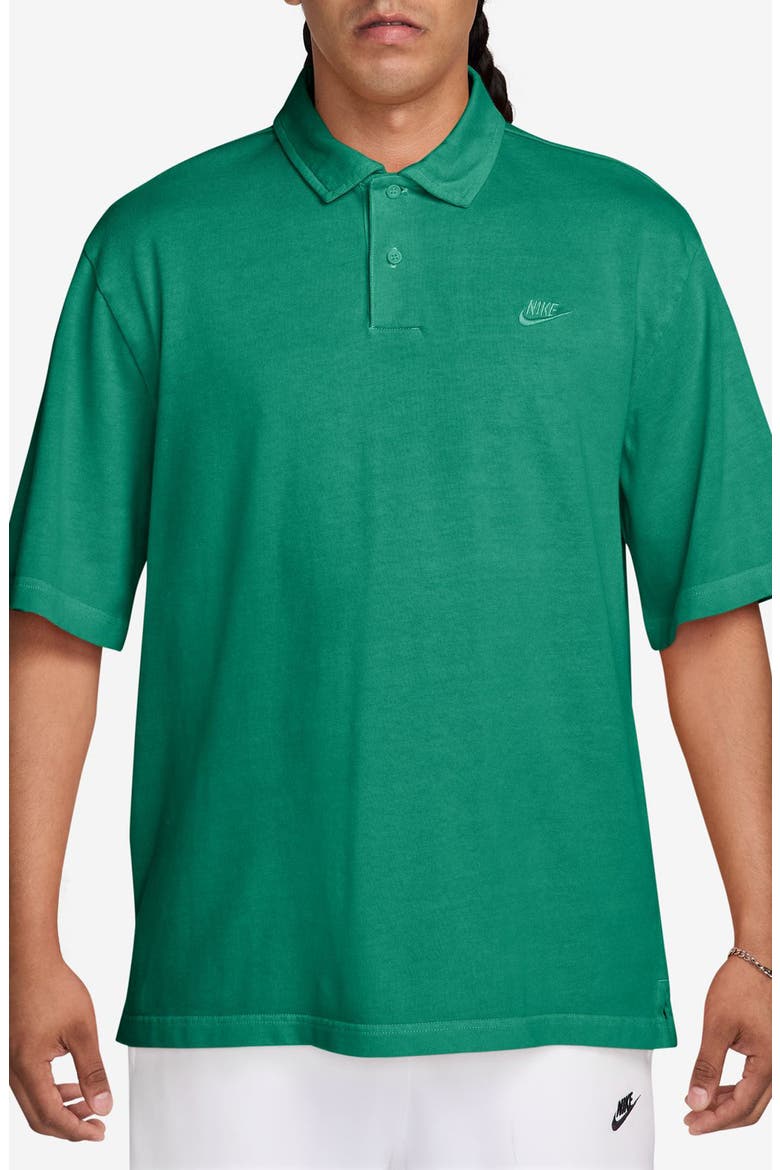 Cotton Jersey Polo, Main, color, MALACHITE