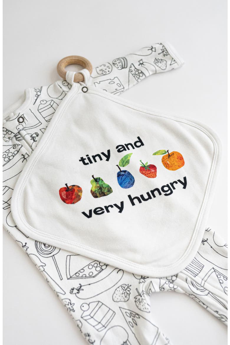 x 'The Very Hungry Caterpillar™' Lovey Organic Cotton Cloth with Removable Teether Ring, Alternate, color, FRUIT