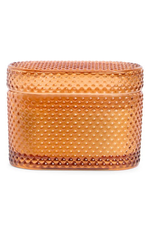 Sandalwood Rectangular Studded Candle