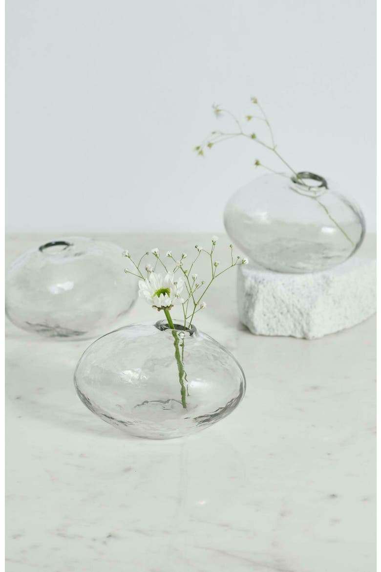 Natura Vases Set of 3, Main, color, Clear
