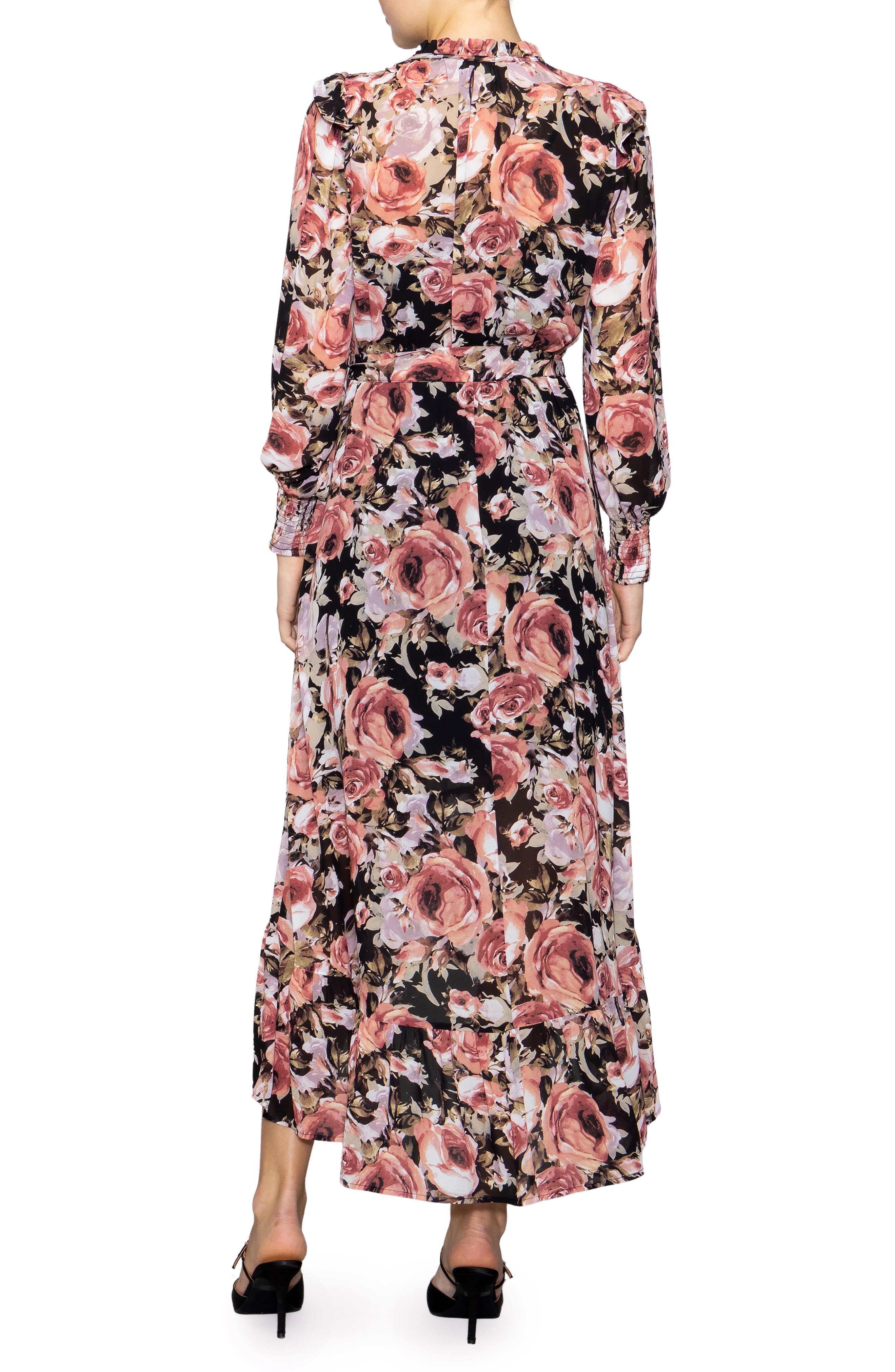 Print Long Sleeve Dress - image 2