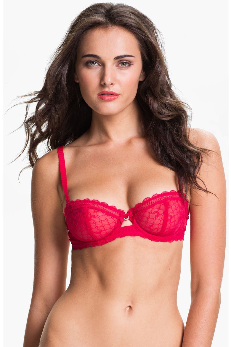 Intimates 'C Chic Sexy - 3645' Underwire Demi Bra, Main, color, ROUGE MON CHERI