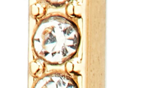 Karl Lagerfeld Pavé Crystal Square Hoop Earrings