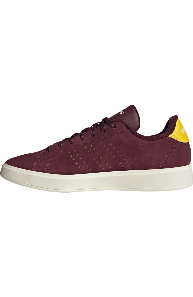 adidas Advantage 2.0 Low Top Sneaker, Alternate, color, Maroon/ Yellow/ Off White