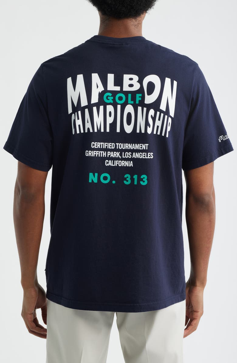 Malbon Golf Bermuda Championship Graphic T-Shirt, Alternate, color, Midnight