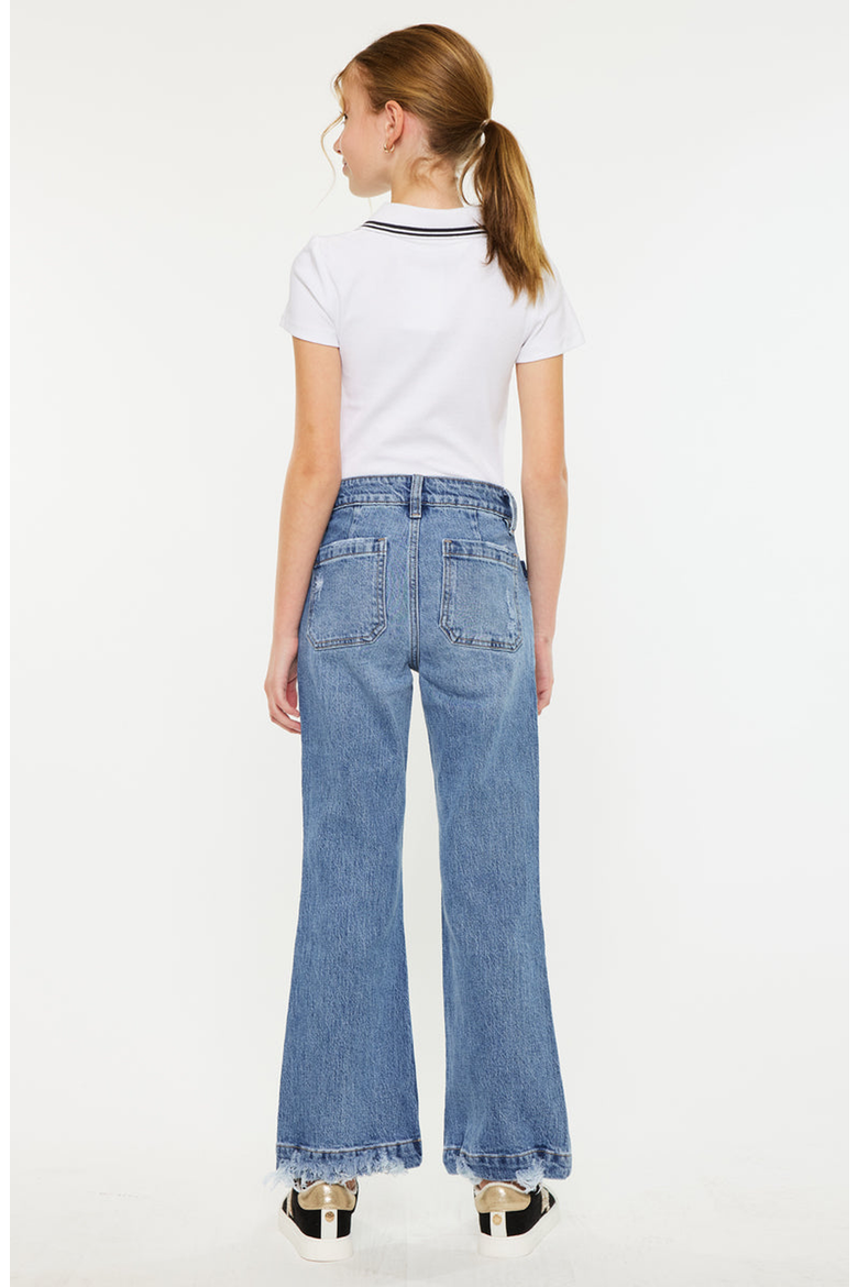 Sherri High Rise Wide Leg Flare Jeans, Alternate, color, Medium Wash