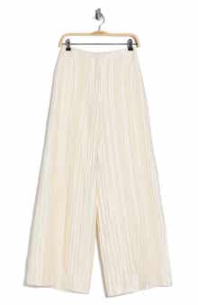 TWP Pleated High Waist Wide Leg Silk Pants