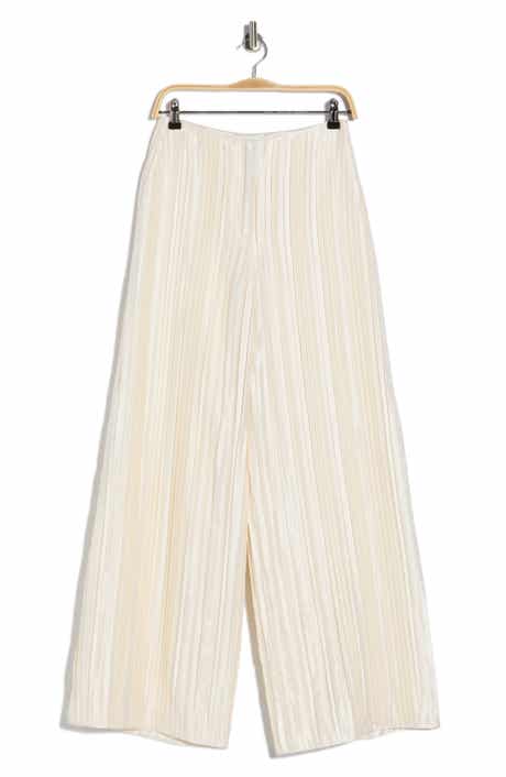 TWP Pleated High Waist Wide Leg Silk Pants
