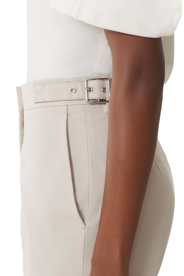 White Cigarette Pants In Technical Cotton, Alternate, color, White