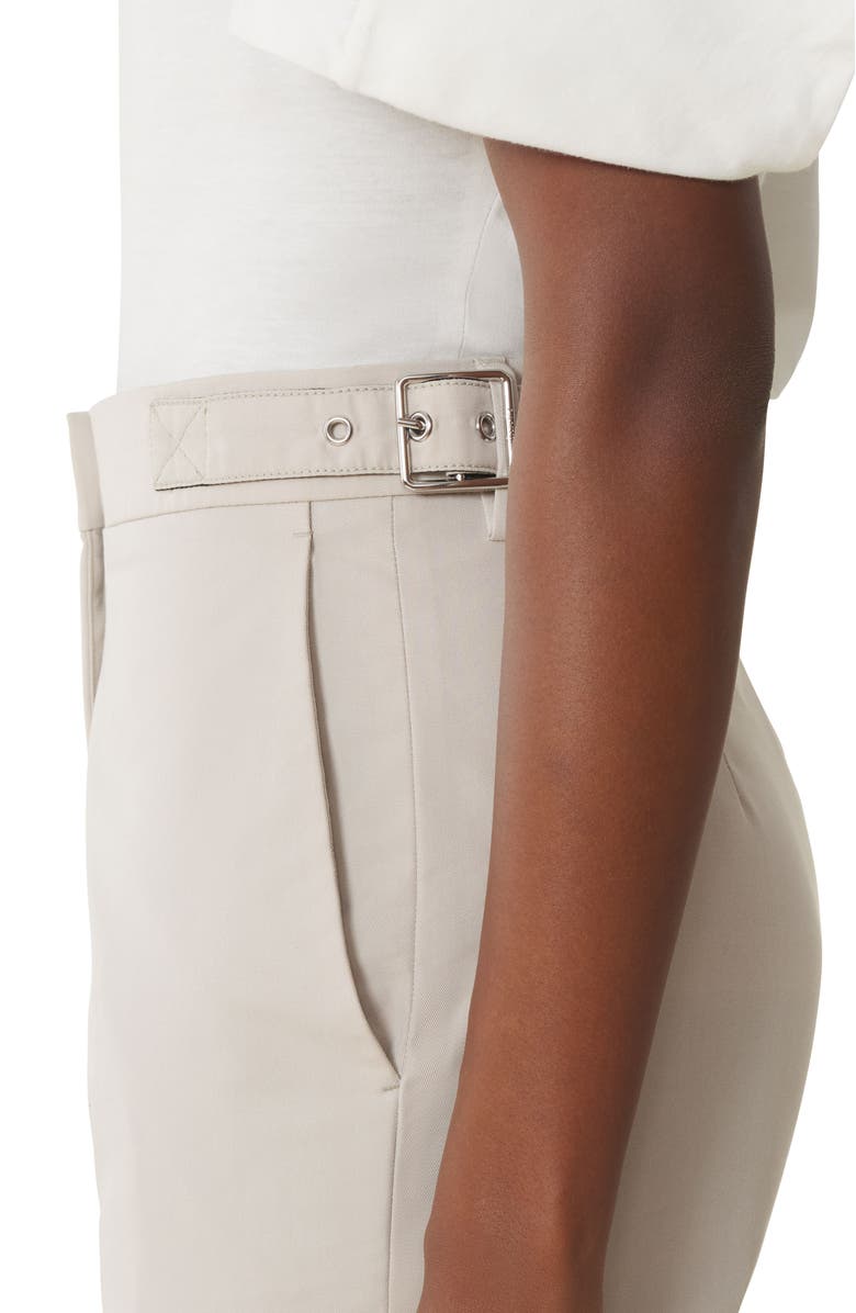 Lanvin White Cigarette Pants In Technical Cotton, Alternate, color, White