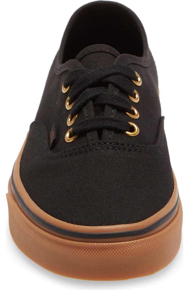 Vans Authentic Sneaker, Alternate, color, Black/ Rubber