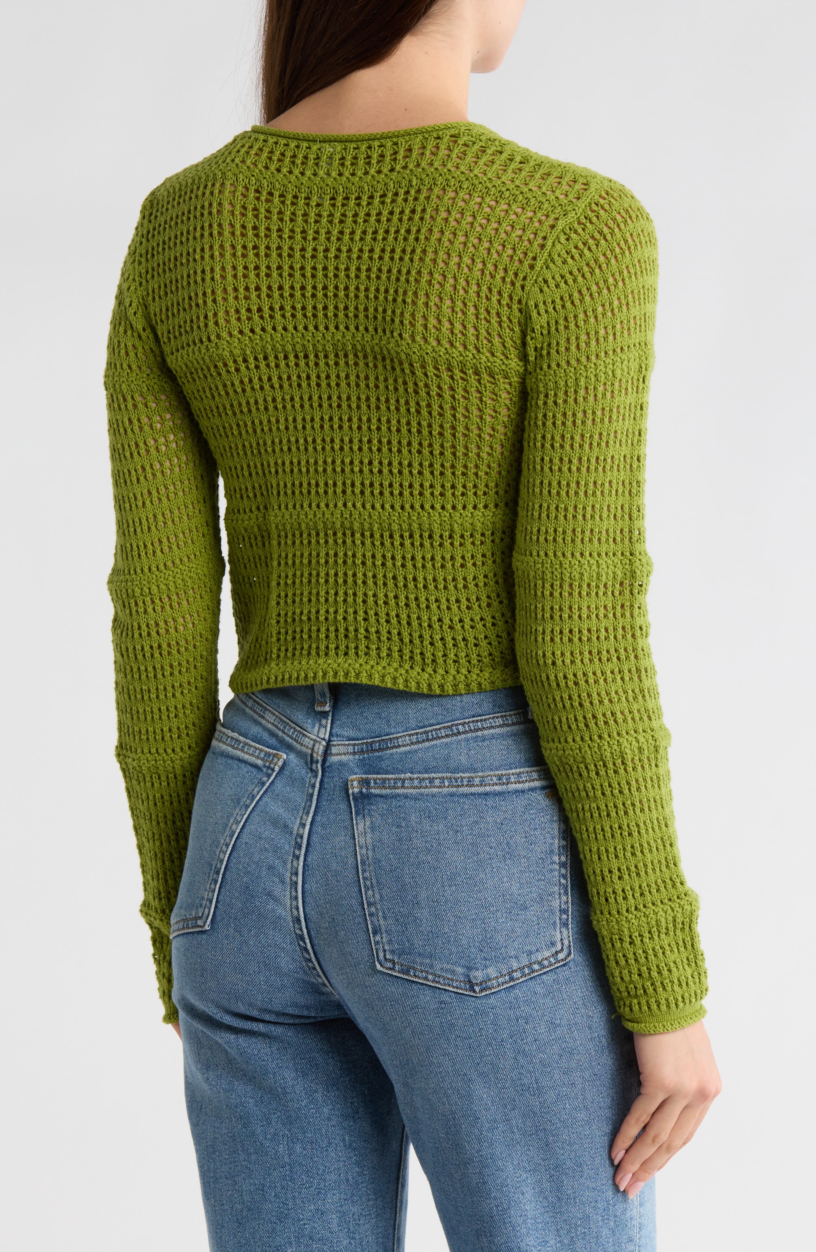 Twist Front Open Knit Cardigan - image 2