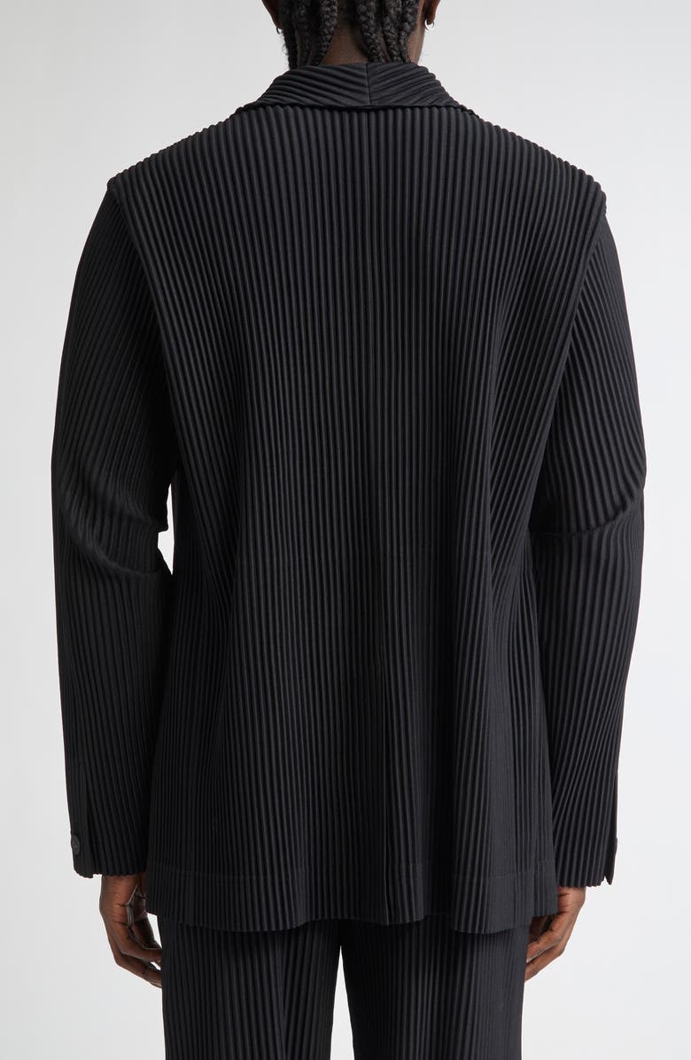 Homme Plissé Issey Miyake Basics Pleated Blazer, Alternate, color, Black