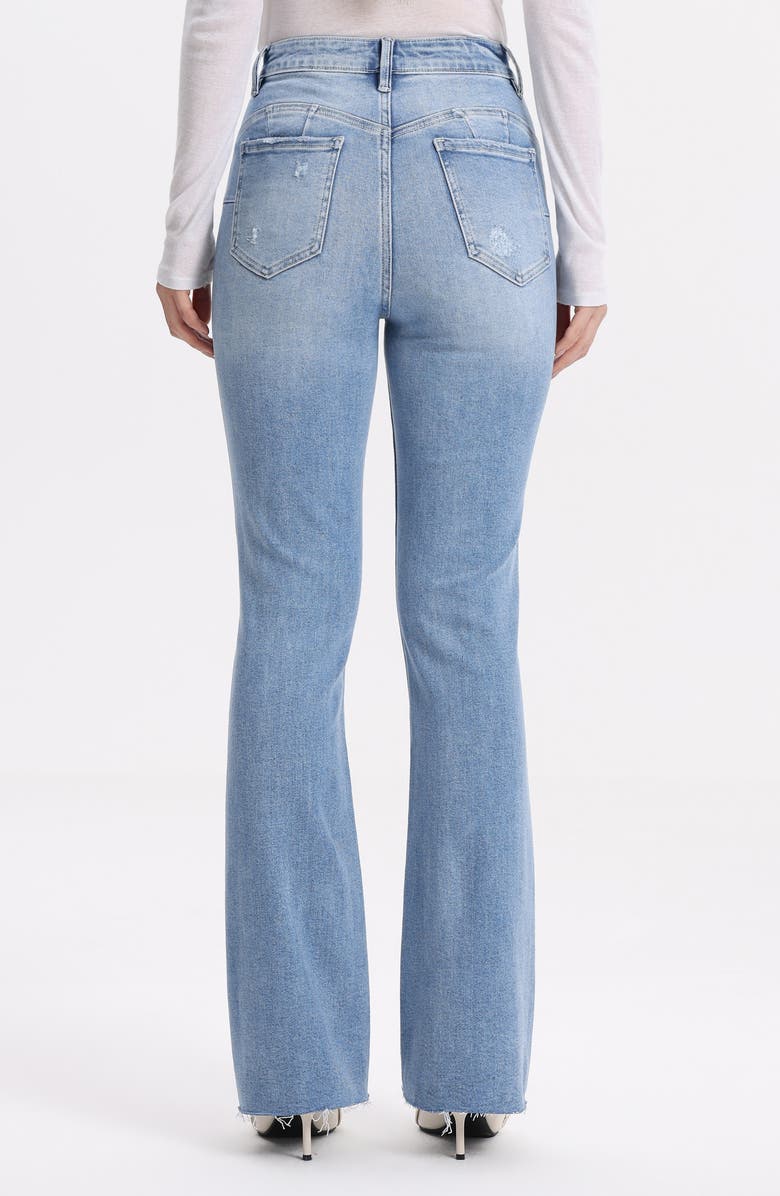 Bayeas Ripped High Waist Bootcut Jeans, Alternate, color, Light Blue