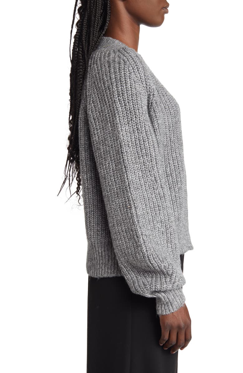 Topshop Chunky V-Neck Sweater, Alternate, color,