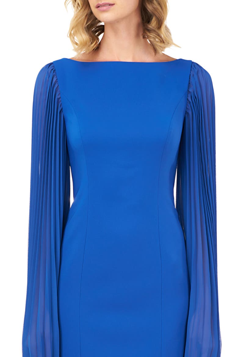 Angelica Statement Sleeve Cocktail Dress, Alternate, color, SAPPHIRE