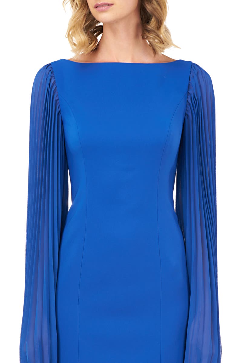 Kay Unger Angelica Statement Sleeve Cocktail Dress, Alternate, color, 