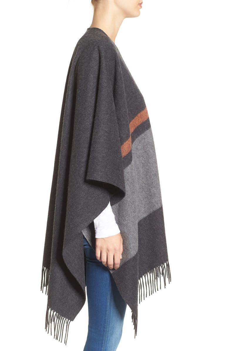 rag & bone 'Varsity' Stripe Fringe Wrap, Alternate, color, 