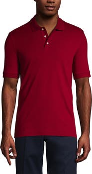 Lands' End School Uniform  Long Sleeve Interlock Polo Shirt