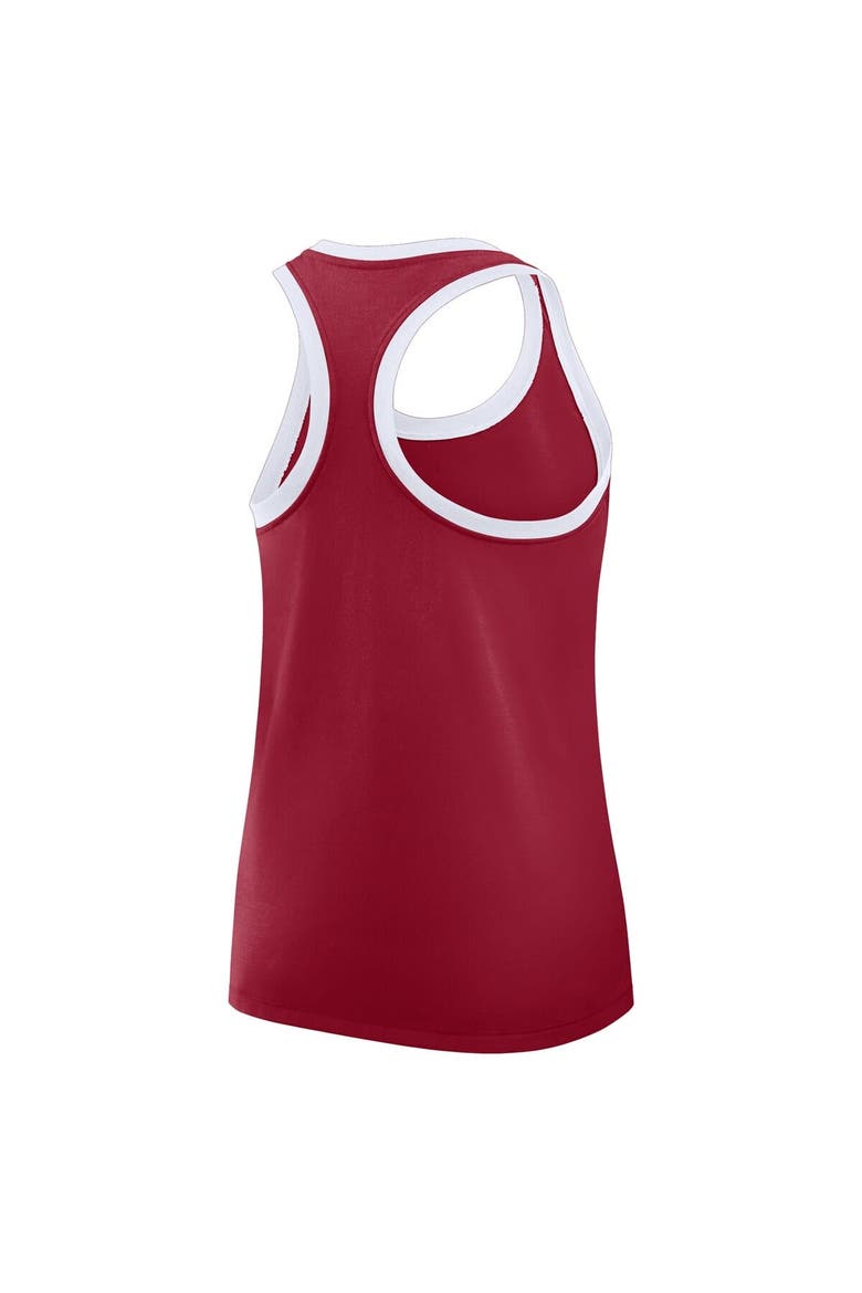 Women's Nike Crimson Alabama Crimson Tide Primetime Tri-Blend Racerback Tank Top, Alternate, color, Crimson