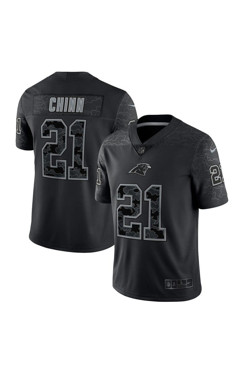 Nike Men's Nike Jeremy Chinn Black Carolina Panthers RFLCTV Limited Jersey, Main, color, 