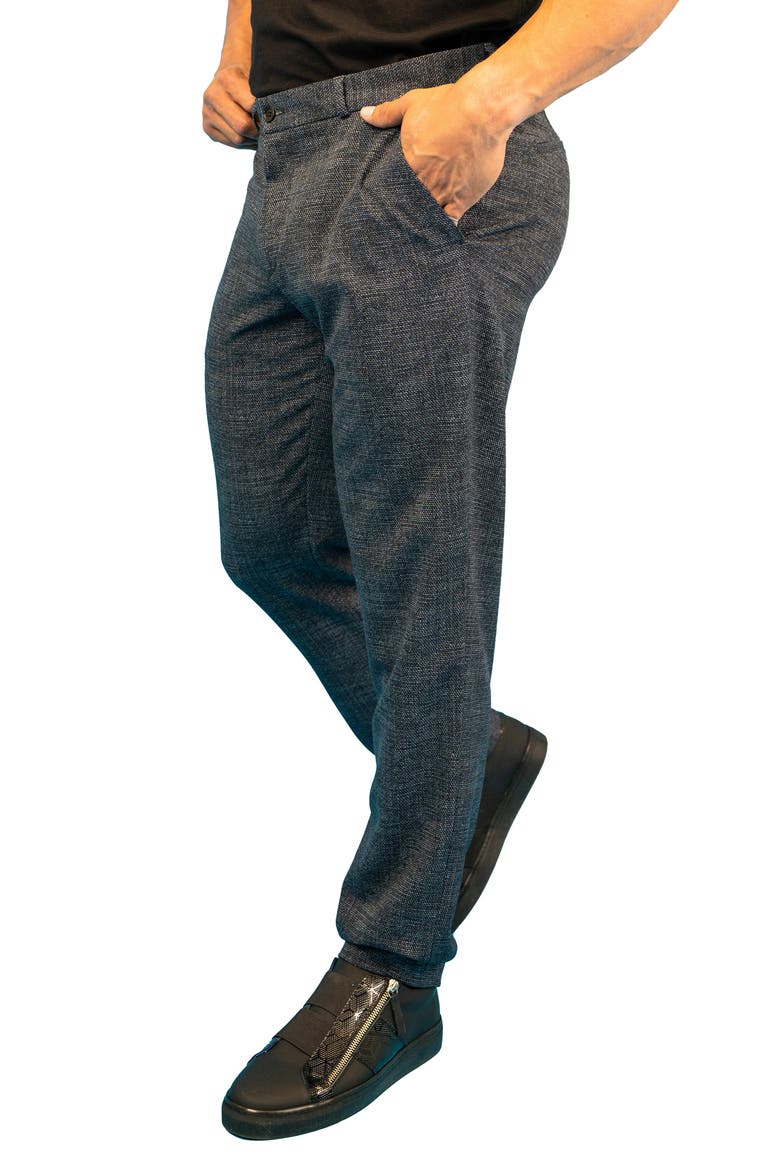 Waves Blue Stretch Flat Front Pants, Alternate, color, BLUE