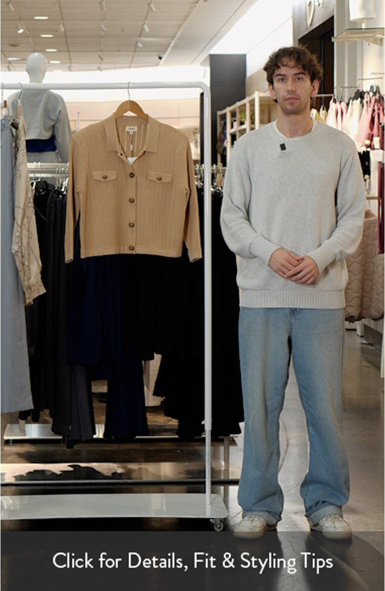 Risa Snap Front Pointelle Knit Cardigan, sales video thumbnail