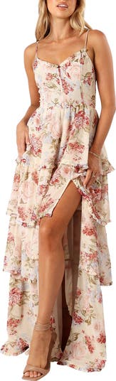 Mito Floral Tiered Corset Gown