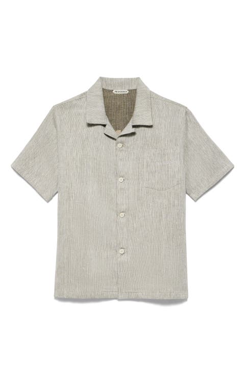 x Guinness Jacquard Linen & Cotton Camp Shirt