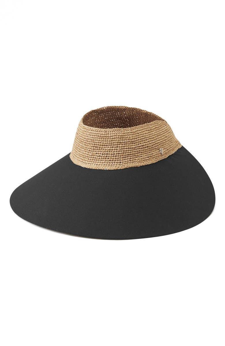 Helen Kaminski Rosalie Sun Visor, Main, color, Natural/ Black