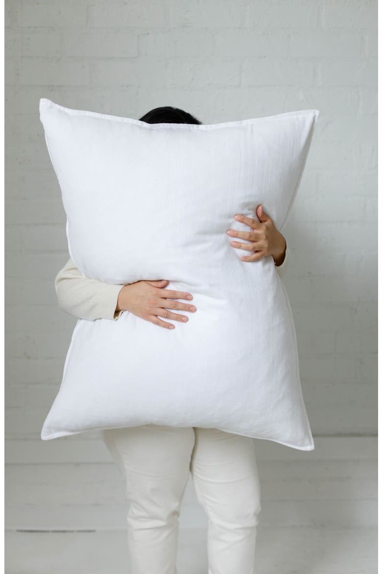 Bianca Velvet Big Accent Pillow, Alternate, color, WHITE