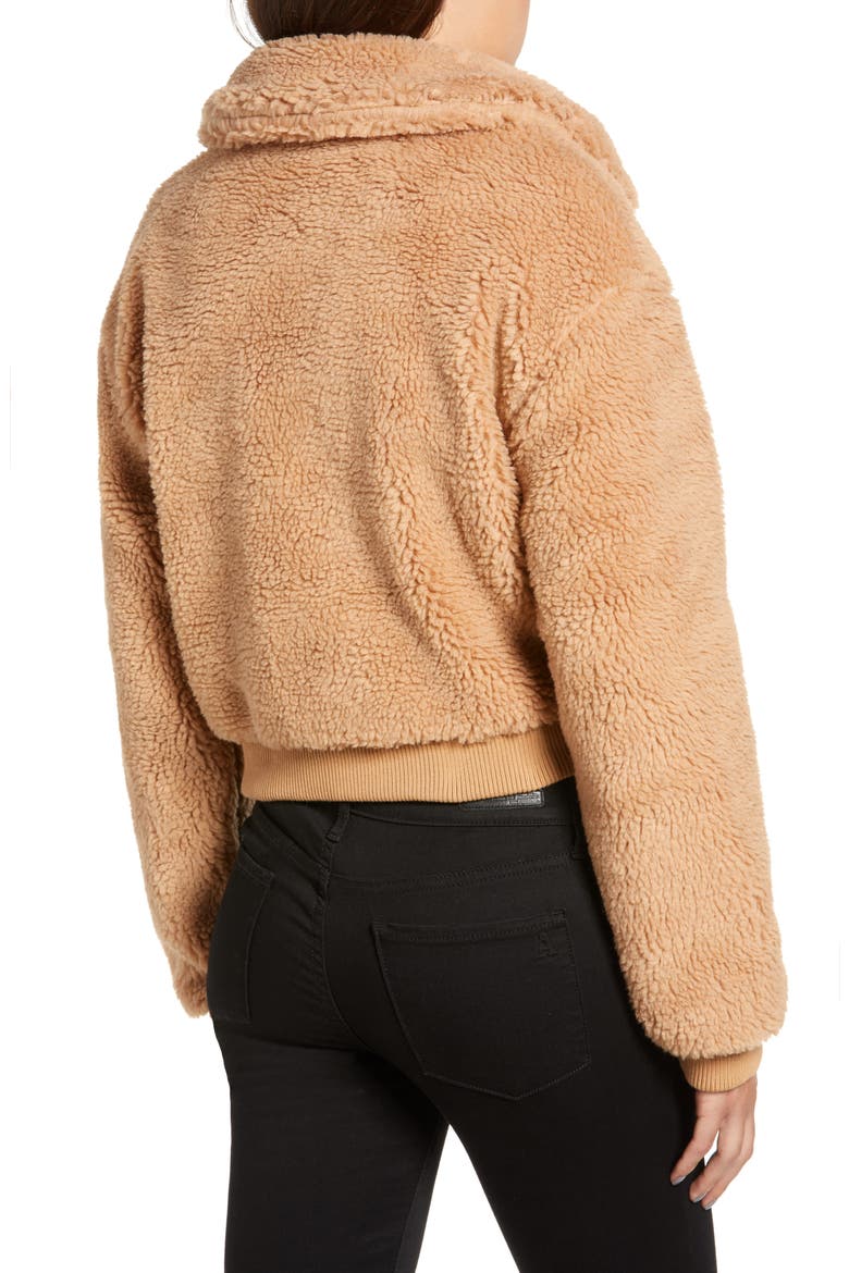 Teddy Jacket, Alternate, color, BROWN