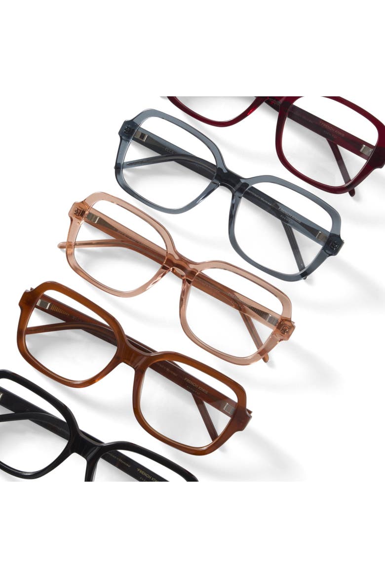 Ella Reading Glasses, Alternate, color, Brown / Clear