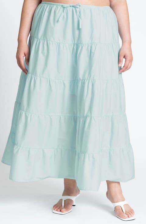 Tiered Maxi Skirt