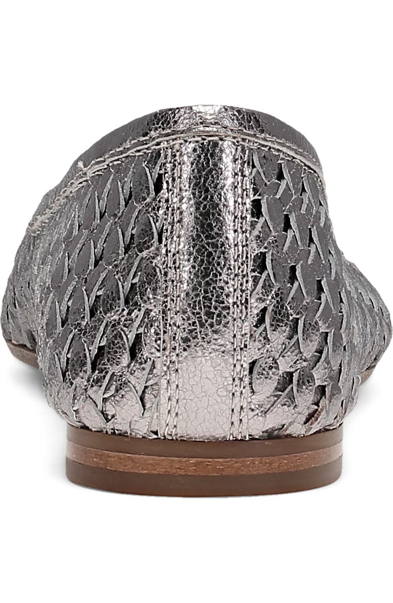 Frye Heather Woven Pointed Toe Flat, Alternate, color, Platinum