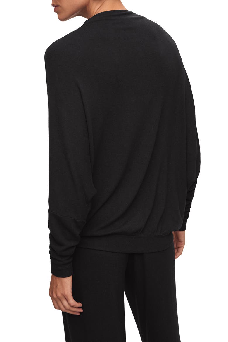 Cozy Time Mock Neck Pullover, Alternate, color, BLACK