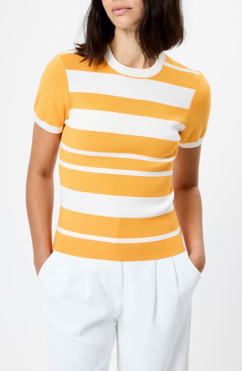 Maxime Stripe Short Sleeve Top